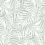 York Wallcoverings Oahu Fronds Light Green & White Wallpaper | Wallpaper Twins York Wallcoverings Oahu Fronds Light Green & White Wallpaper - SKU CV4434
