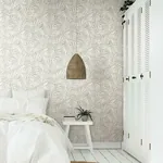 York Wallcoverings Oahu Fronds Off White Peel & Stick Wallpaper | Wallpaper Twins York Wallcoverings Oahu Fronds Off White Peel & Stick Wallpaper - SKU PSW1147RL