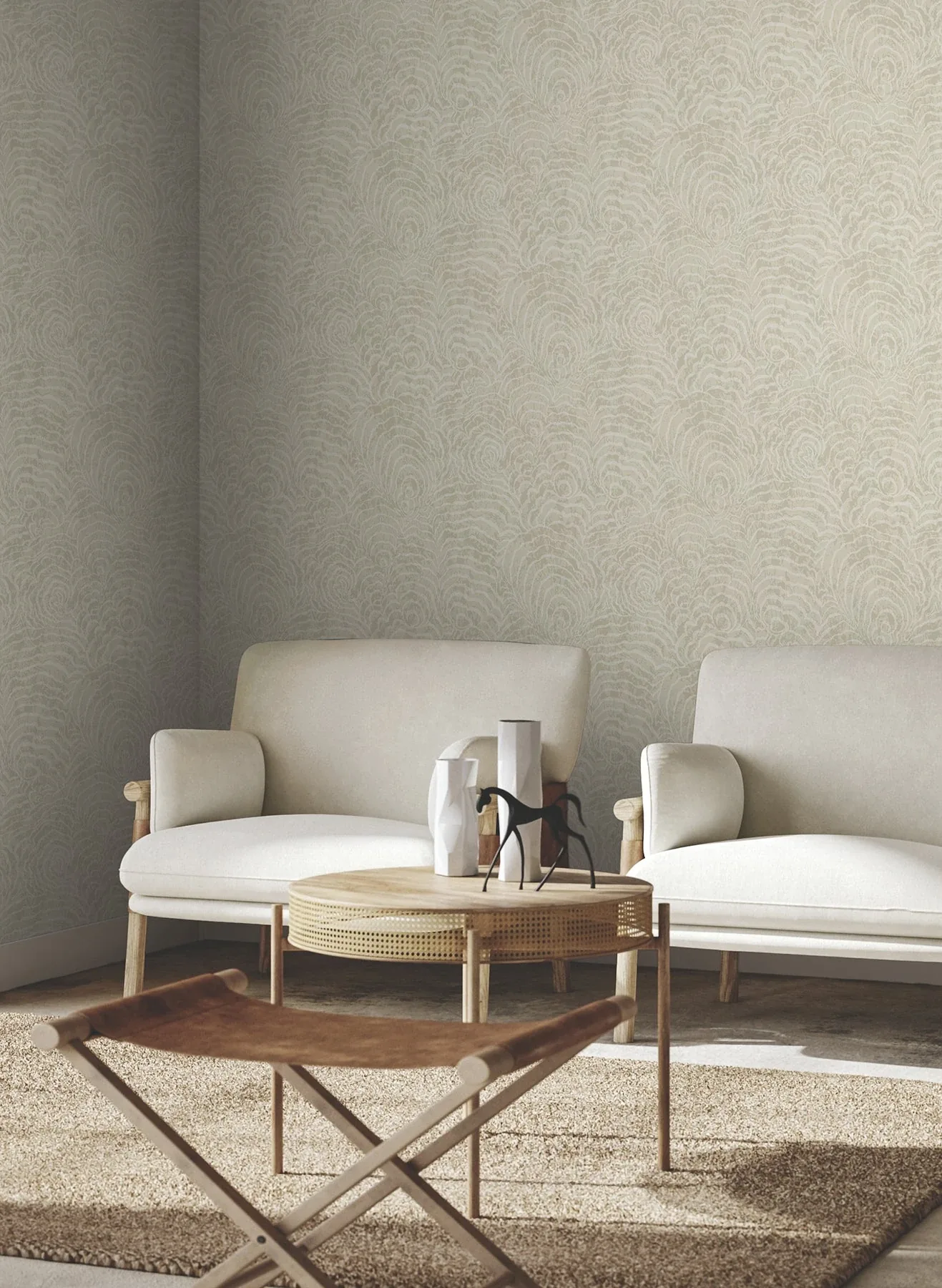 York Wallcoverings Ocean Jasper Beige Wallpaper - SKU GN2632