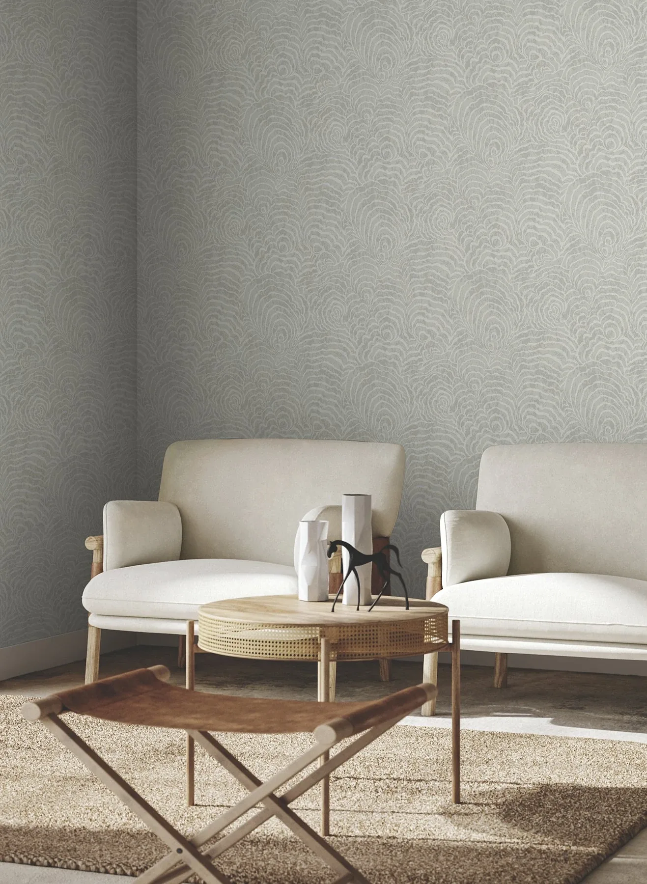 York Wallcoverings Ocean Jasper Grey Wallpaper - SKU GN2633