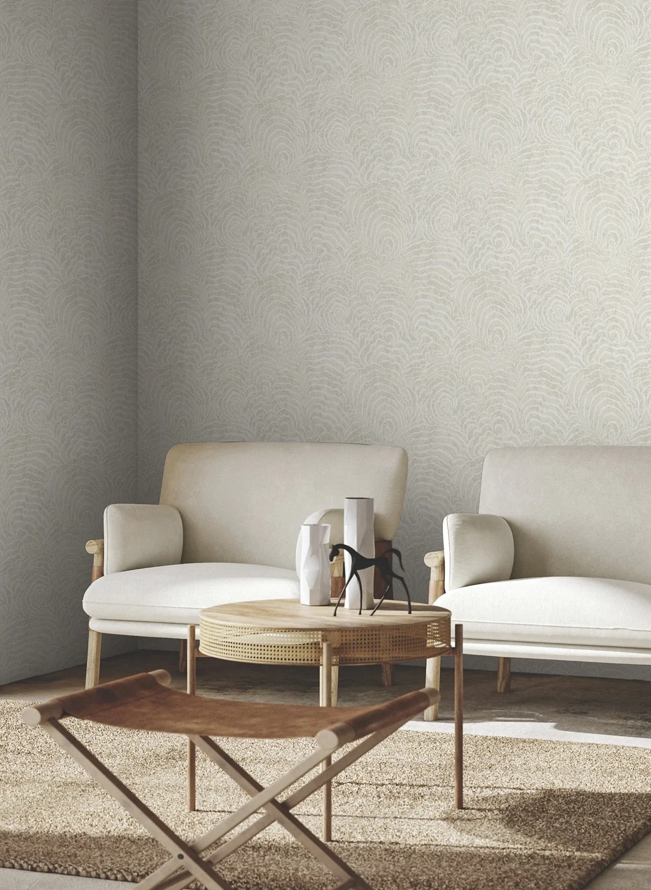 York Wallcoverings Ocean Jasper White Wallpaper - SKU GN2634