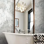 York Wallcoverings Oil & Marble White & Grey Peel & Stick Wallpaper - SKU PSW1127RL