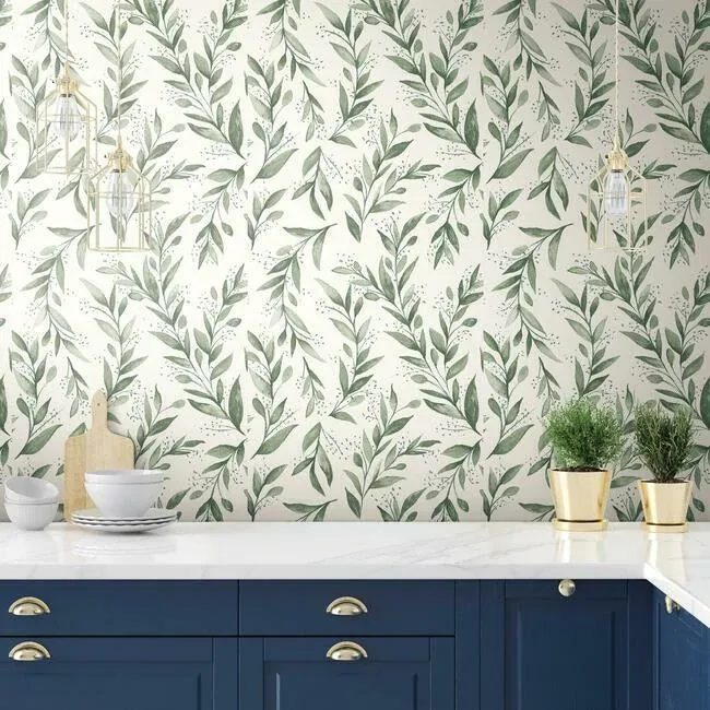 York Wallcoverings Olive Branch Olive Grove Wallpaper | Wallpaper Twins York Wallcoverings Olive Branch Olive Grove Wallpaper - SKU ME1535