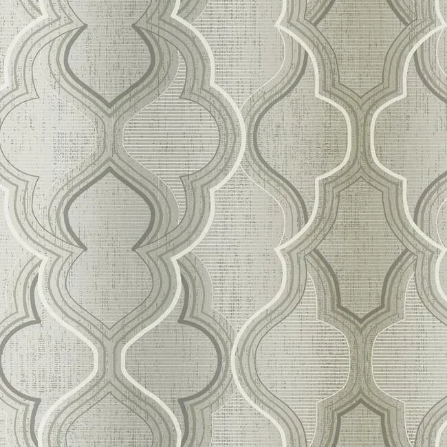 York Wallcoverings Ombre Damask Neutral Wallpaper - SKU DM4942