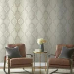 York Wallcoverings Ombre Damask Neutral Wallpaper - SKU DM4942