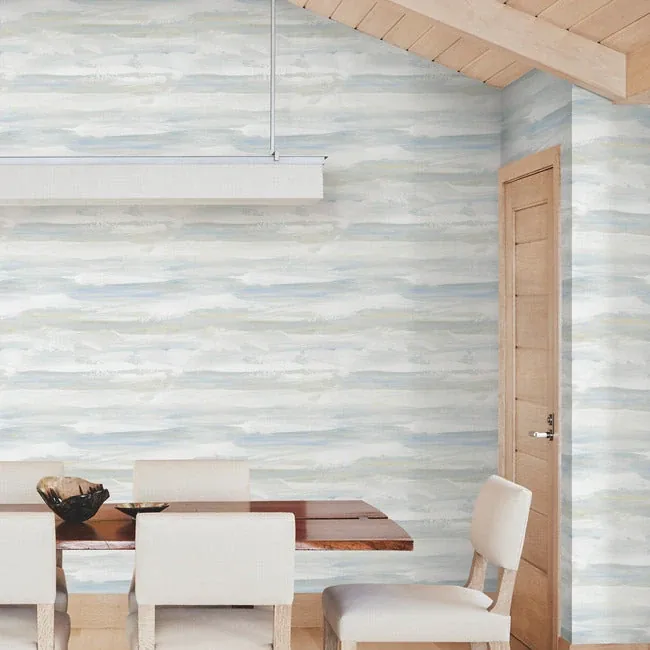 York Wallcoverings On The Horizon Blue & Yellow Wallpaper | Wallpaper Twins York Wallcoverings On The Horizon Blue & Yellow Wallpaper - SKU AG2010
