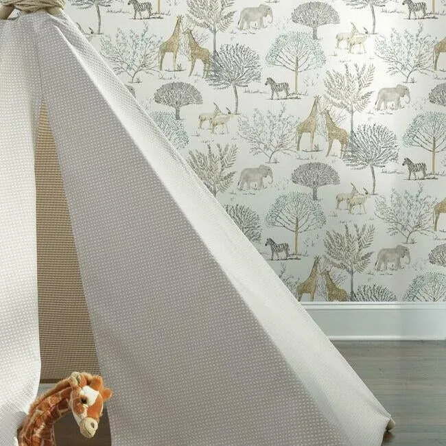 York Wallcoverings On the Savanna Neutral Peel & Stick Wallpaper - SKU PSW1212RL