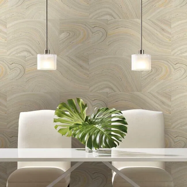York Wallcoverings Onyx Grey Peel & Stick Wallpaper - SKU PSW1094RL