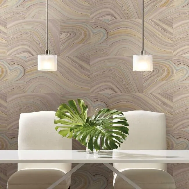 York Wallcoverings Onyx Purple Peel & Stick Wallpaper - SKU PSW1093RL