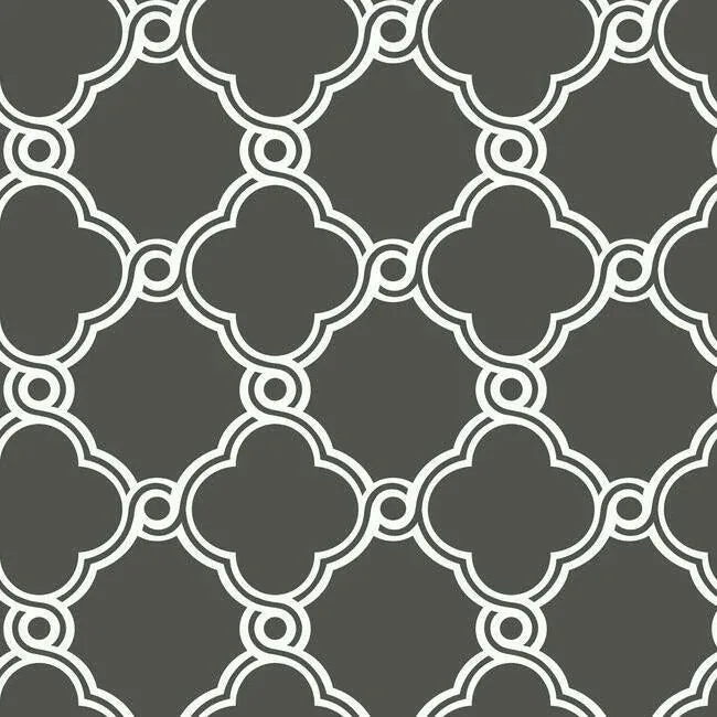 AP7490 | Open Trellis Grey Wallpaper