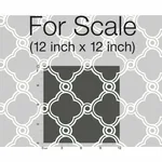 York Wallcoverings Open Trellis Grey Wallpaper - SKU AP7490