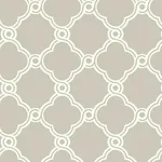 York Wallcoverings Open Trellis Taupe Wallpaper - SKU SS2508