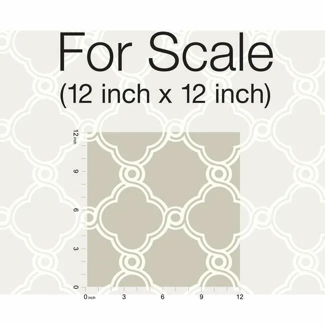 York Wallcoverings Open Trellis Taupe Wallpaper - SKU SS2508