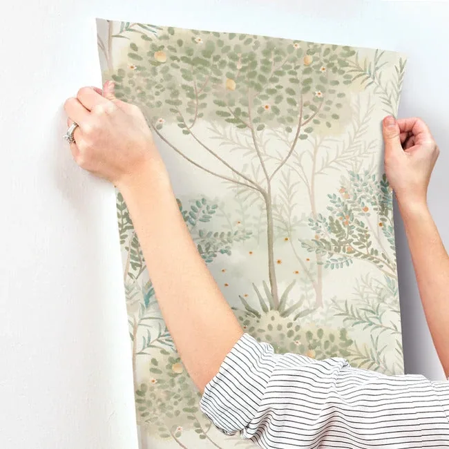 York Wallcoverings Orchard Beige Wallpaper - SKU MN1821