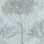 York Wallcoverings Orchard Blue & Grey Wallpaper - SKU MN1820