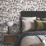 York Wallcoverings Orchid Conservatory Toile Mulberry Wallpaper - SKU RT7881