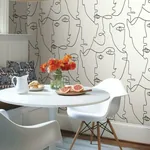 York Wallcoverings Pablo Portraits Black Peel & Stick Wallpaper - SKU PSW1053RL