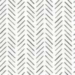 York Wallcoverings Painted Herringbone Black Peel & Stick Wallpaper - SKU PSW1525RL