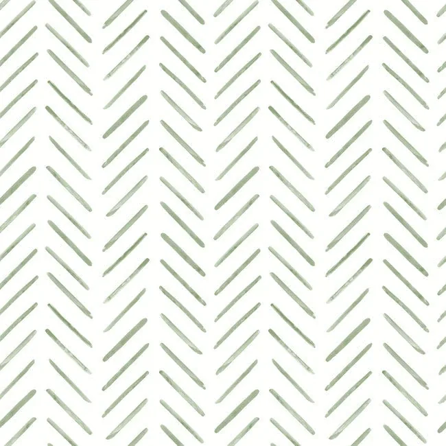 PSW1528RL | Painted Herringbone Fern Peel & Stick Wallpaper