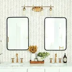 York Wallcoverings Painted Herringbone Green Wallpaper - SKU CV4452