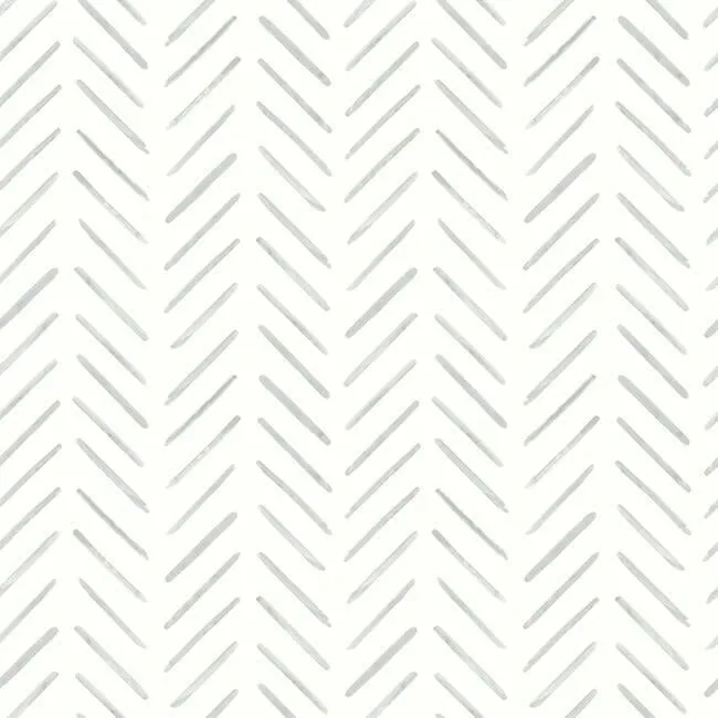 CV4453 | Painted Herringbone Grey Wallpaper