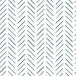 York Wallcoverings Painted Herringbone Navy Peel & Stick Wallpaper - SKU PSW1526RL