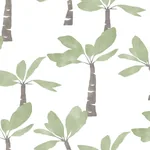 York Wallcoverings Painted Oasis Leaf Green Wallpaper - SKU ZM2839