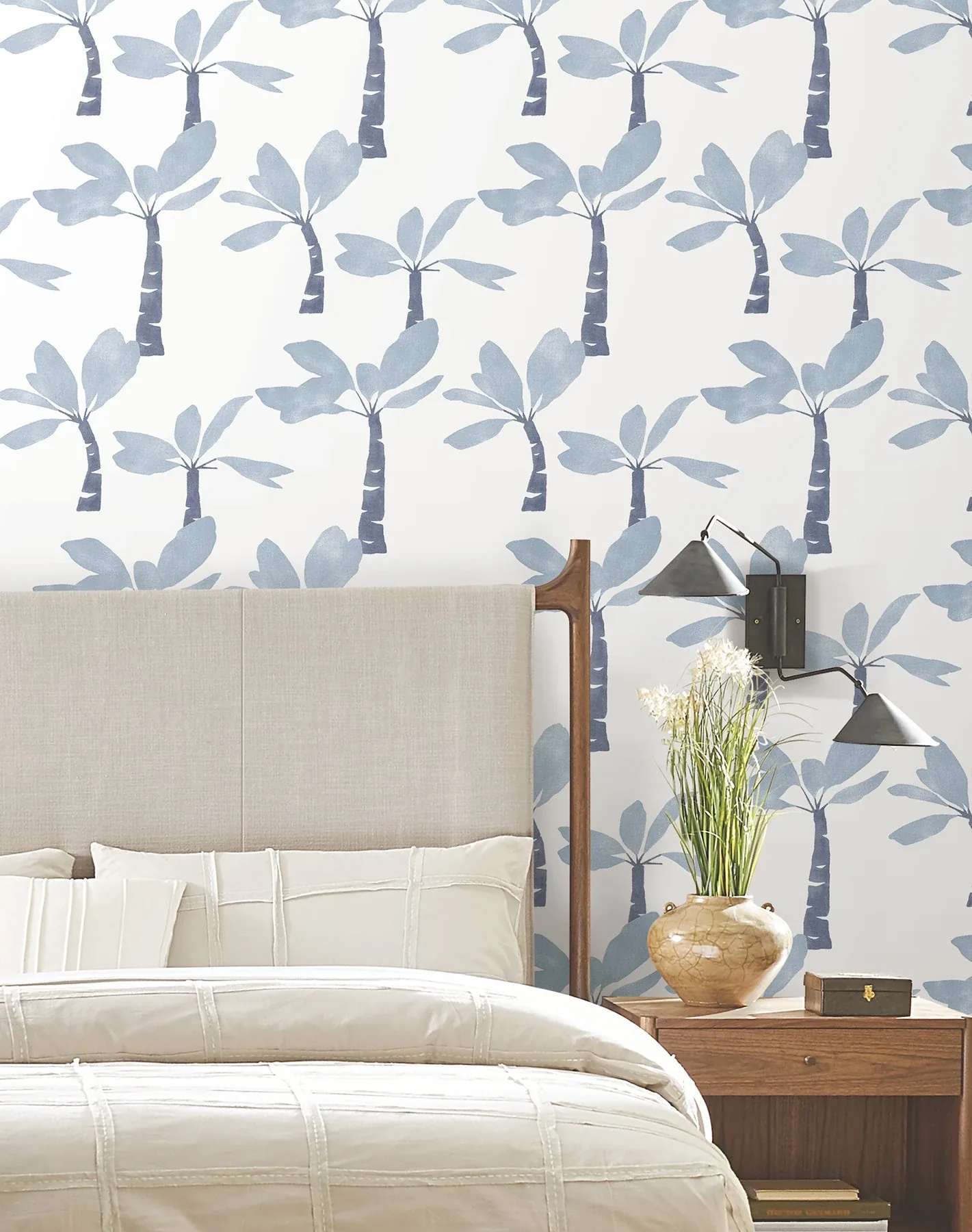 York Wallcoverings Painted Oasis Ultramarine Wallpaper - SKU ZM2837