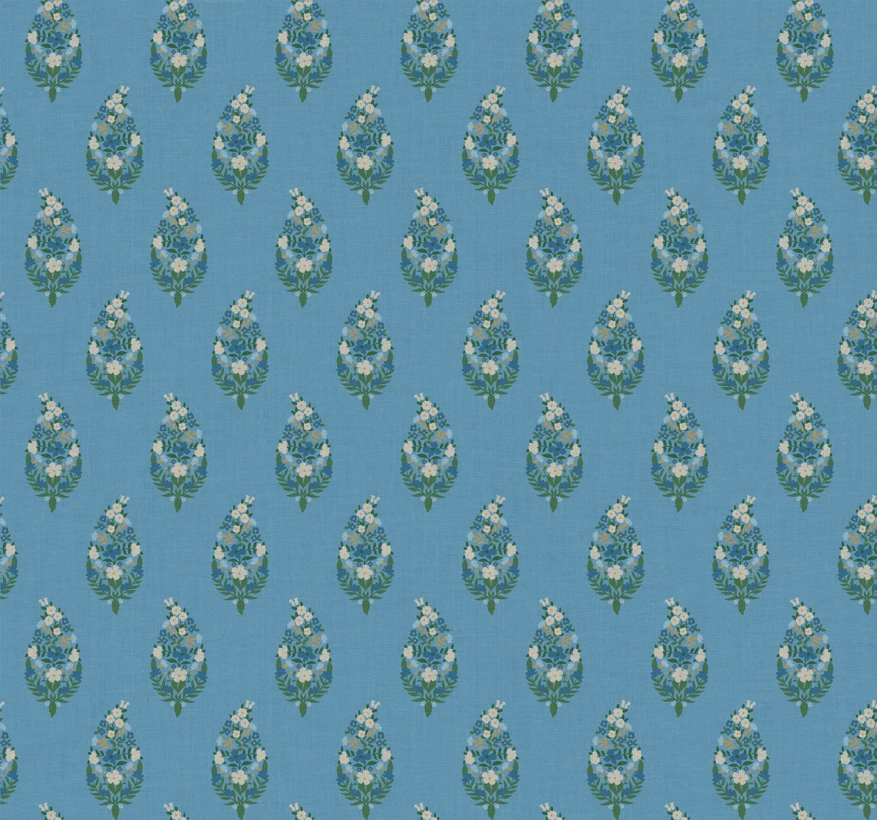 RF7473 | Paisley Blue Wallpaper