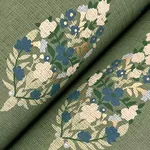 York Wallcoverings Paisley Green Wallpaper - SKU RF7471
