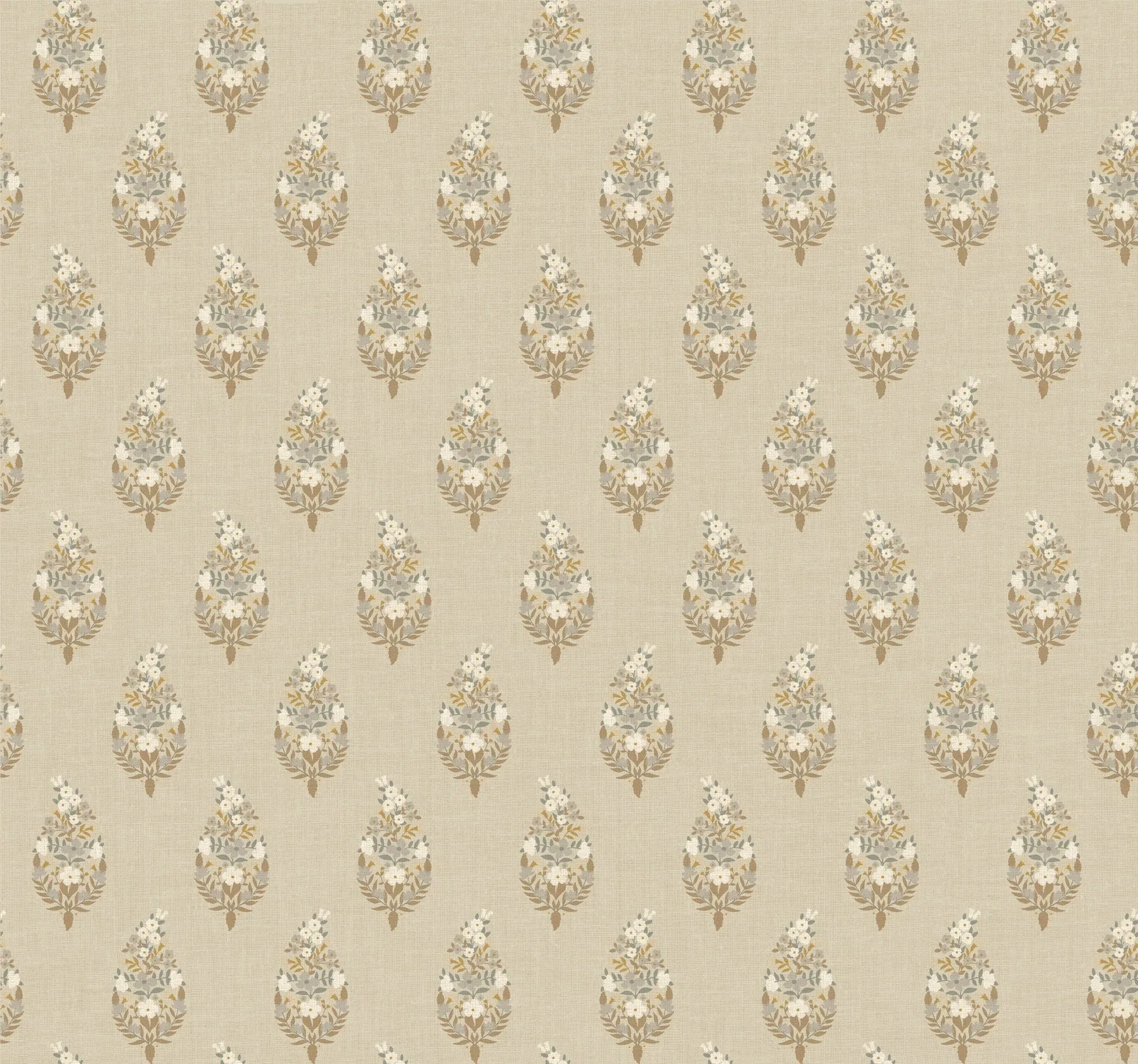 RF7474 | Paisley Linen Wallpaper