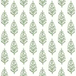 York Wallcoverings Paisley on Calico Green Wallpaper - SKU FH4067