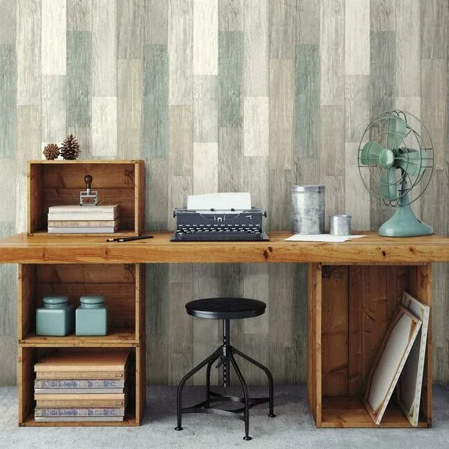 York Wallcoverings Pallet Board Grey Wallpaper | Wallpaper Twins York Wallcoverings Pallet Board Grey Wallpaper - SKU LG1400