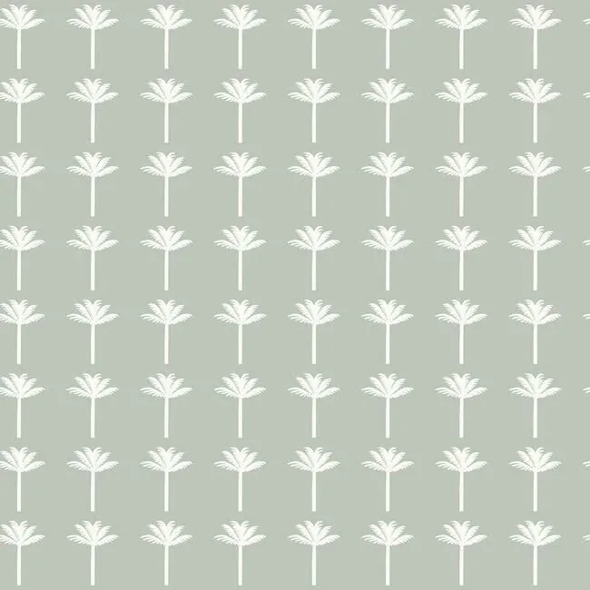 York Wallcoverings Palm Bay Grey Wallpaper - SKU CV4421