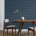 York Wallcoverings Palm Thatch Navy Wallpaper | Wallpaper Twins York Wallcoverings Palm Thatch Navy Wallpaper - SKU SS2564