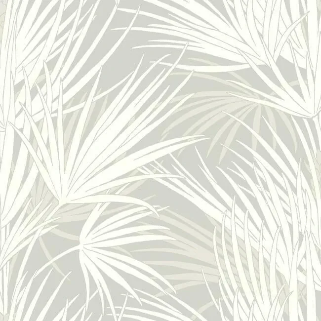 York Wallcoverings Palmetto Grey Wallpaper - SKU SS2541