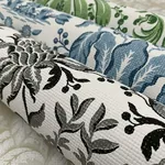 York Wallcoverings Palmetto Palm Damask Green Wallpaper - SKU DM5011