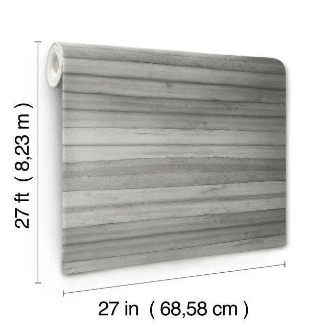 York Wallcoverings Pandora Leaf Grey Wallpaper | Wallpaper Twins York Wallcoverings Pandora Leaf Grey Wallpaper - SKU GO8264
