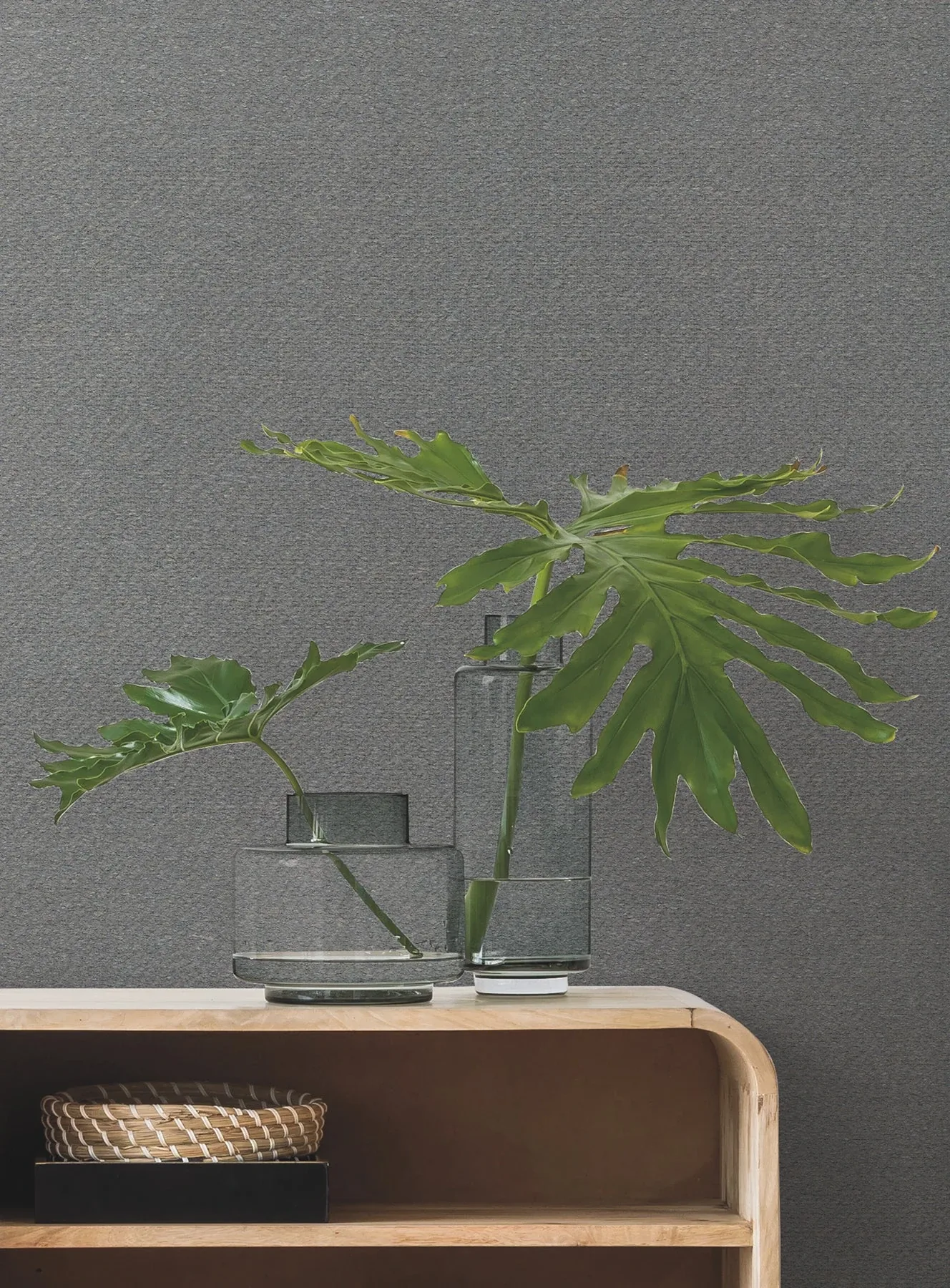 York Wallcoverings Paper Charcoal Yarn Wallpaper - SKU MF4705MH