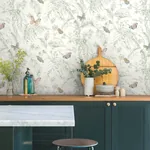 York Wallcoverings Papillon Blush Wallpaper - SKU RT7930