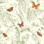York Wallcoverings Papillon Green Wallpaper - SKU AF2027