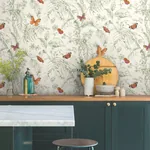 York Wallcoverings Papillon Green Wallpaper - SKU AF2027
