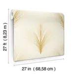York Wallcoverings Papyrus Plume Ivory Wallpaper - SKU OI0683