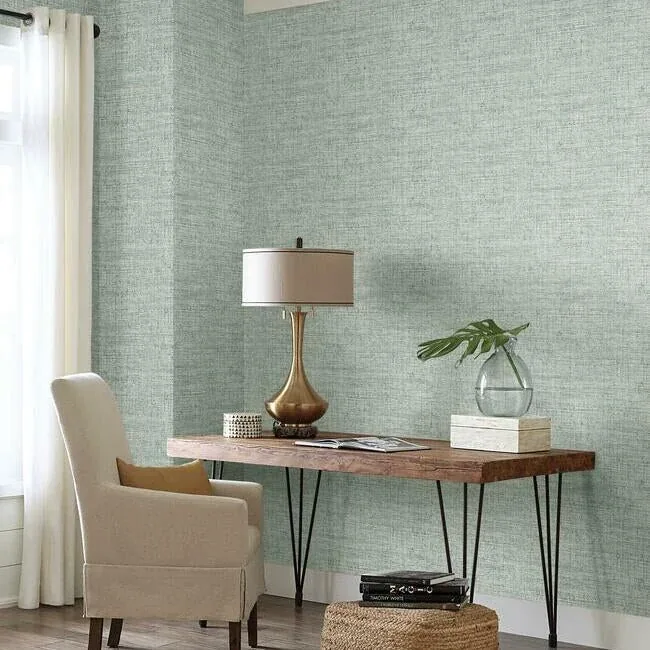 York Wallcoverings Papyrus Weave Blue Peel & Stick Wallpaper | Wallpaper Twins York Wallcoverings Papyrus Weave Blue Peel & Stick Wallpaper - SKU PSW1040RL