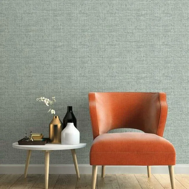 York Wallcoverings Papyrus Weave Blue Wallpaper - SKU CY1560