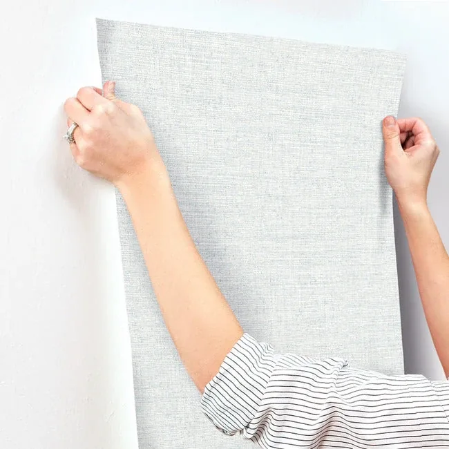 York Wallcoverings Papyrus Weave Blue Wallpaper - SKU MN1931