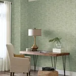 York Wallcoverings Papyrus Weave Green Peel & Stick Wallpaper - SKU PSW1038RL
