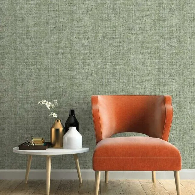 York Wallcoverings Papyrus Weave Green Wallpaper - SKU CY1561