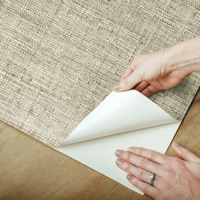 York Wallcoverings Papyrus Weave Neutral Peel & Stick Wallpaper - SKU PSW1039RL