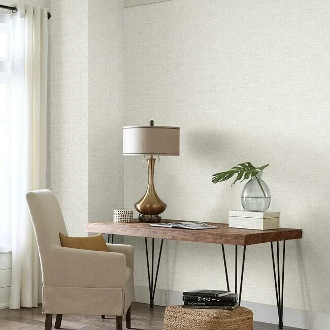 York Wallcoverings Papyrus Weave White Peel & Stick Wallpaper | Wallpaper Twins York Wallcoverings Papyrus Weave White Peel & Stick Wallpaper - SKU PSW1041RL
